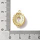 Brass Pave Clear Glass Rhinestone Connector Charms(KK-B079-12G)-3