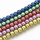 Electroplated Non-magnetic Synthetic Hematite Beads Strands(G-S365-015C)-1