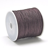 Nylon Thread, Chinese Knotting Cord, Coconut Brown, 0.4mm, about 174.98 Yards(160m)/Roll(NWIR-Q008B-739)