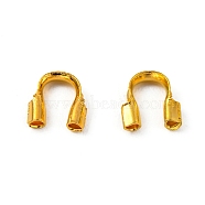 Brass Wire Guardian, Cadmium Free & Lead Free, Golden, 4.6x4.5x1.5mm, Hole: 0.7mm(EC257Y-G)