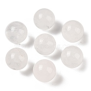 Natural Quartz Crystal No Hole Sphere Beads, Rock Crystal Round Beads, 14mm(G-K353-04C-11)