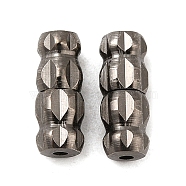 Brass Screw Clasps, Gunmetal, 10x4mm, Hole: 1mm(KK-G187-B)