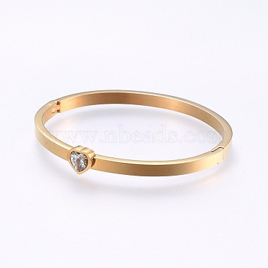 304 Stainless Steel Bangles(BJEW-P222-08G)-2