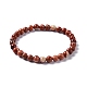 Bracelets extensibles en perles de jaspe rouge naturel(X-BJEW-K212-A-012)-1