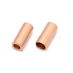 Zinc Alloy Cord Ends, End Caps, Column, Light Gold, 17.8x7.7mm, Hole: 4.8mm, Inner Diameter: 6.5mm(PALLOY-WH0088-39B-KCG)