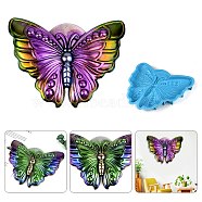 DIY Butterfly Silicone Molds, Resin Casting Molds, Fondant Molds, for Candy, Chocolate, UV Resin, Epoxy Resin Jewelry Making, Deep Sky Blue, 160x215x21mm(SIMO-H010-16)