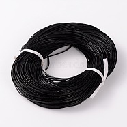 Cowhide Leather Cord, Leather Jewelry Cord, Black, about 1.5mm thick(NPS001Y-2)