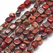 Natural Agate Beads Strands, Nuggets, 7~9x7~9x3~8mm, Hole: 1mm, about 42~47pcs/strand, 15.7 inch(40cm)(G-F464-03)