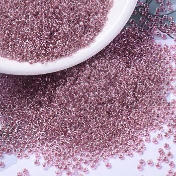 MIYUKI Round Rocailles Beads, Japanese Seed Beads, (RR1132) Inside Dyed Berry, 11/0, 2x1.3mm, Hole: 0.8mm, about 5500pcs/50g