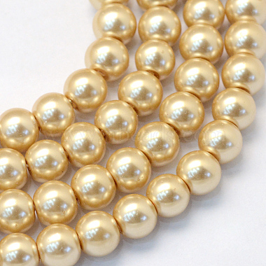 4mm BurlyWood Round Glass Beads