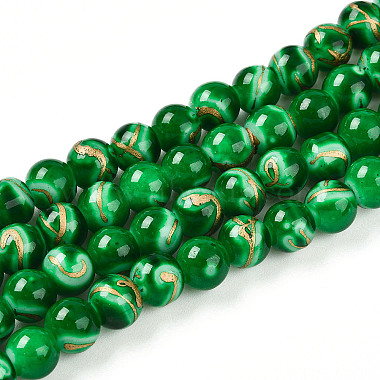 Baking Paint Glass Beads(X1-DGLA-N010-8mm-04)-1