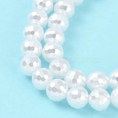 Electroplated Shell Pearl Beads Strands(BSHE-C007-A01-01)-4