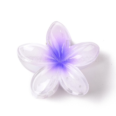 Violet Plastic Claw Hair Clips