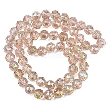 Transparent Electroplate Glass Beads Strands(EGLA-N002-34C-B08)-2