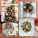 CHGCRAFT 8Pcs 8 Colors Christmas Theme Imitation Linen Bowknot Ornament Accessories(DIY-CA0004-34)-7