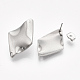 boucles d'oreilles à tige en acier inoxydable anti-ternissement 304(X-STAS-S079-56B)-1