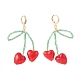 Cherry Dangle Hoop Earrings for Girl Women(X1-EJEW-TA00024)-1