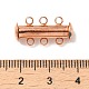 3-Strands 6-Holes Tube Brass Magnetic Slide Lock Clasps(KK-D473-RG-NF)-3