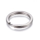 304 Stainless Steel Split Key Ring Clasps(STAS-L226-007B)-1
