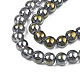 Chapelets de perles en verre galvanoplastique(X-EGLA-Q062-8mm-A05)-3