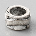 Alloy European Beads, Large Hole Beads, Column, Antique Silver, 9x5.5mm, Hole: 5.8mm(FIND-TAC0014-91A)