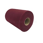 Deco Mesh Ribbons, Tulle Fabric, Tulle Roll Spool Fabric For Skirt Making, Brown, 6 inch(15cm), about 100yards/roll(91.44m/roll)(OCOR-P010-D-C18)