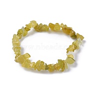 Natural Jade Beads Stretch Bracelets, with Korean Elastic Crystal Thread, 2 inch~2-1/8 inch(5.2~5.3cm)(BJEW-JB04152-06)