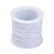 Elastic Cord, White, 1mm, about 22.96 yards(21m)/roll(RB1.0mm-1)