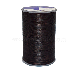 Waxed Polyester Cord, 3-Ply, Black, 0.45mm, about 59.05 yards(54m)/roll(YC-E006-0.45mm-A10)