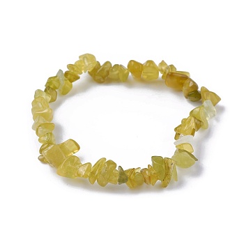 Natural Jade Beads Stretch Bracelets, with Korean Elastic Crystal Thread, 2 inch~2-1/8 inch(5.2~5.3cm)