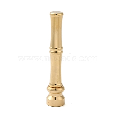 Golden Tone Brass Wax Seal Stamp Head with Bamboo Stick Shaped Handle(STAM-K001-05G-D)-3