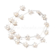 Natural White Shell Beads, Bees, Creamy White, 9x9.5x3mm, Hole: 0.8mm(BSHE-Z008-06)