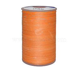 Waxed Polyester Cord, 9-Ply, Coral, 0.65mm, about 21.87 yards(20m)/roll(YC-E006-0.65mm-A05)