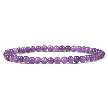 4MM Natural Amethyst Stretch Bracelets