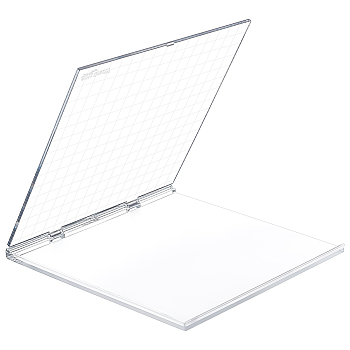 Folding DIY Acrylic Stamping Tool, Square, Clear, 160x160x8mm