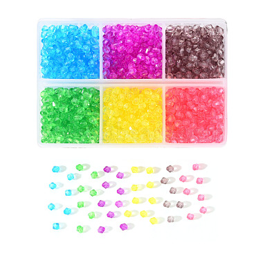 Transparent Acrylic Beads(TACR-YW0001-4MM-02)-4