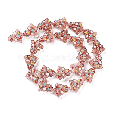 Handmade Bumpy Glass Beads Strands(LAMP-F032-08C)-2