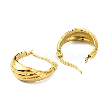 304 Stainless Steel Hoop Earrings(EJEW-K271-02B-G)-2