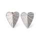 Leaf 304 Stainless Steel Stud Earrings for Women(EJEW-L272-034P-01)-1