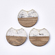 Resin & Walnut Wood Pendants(X-RESI-T023-A-11I)-1