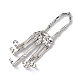 Halloween Themed Skull Alloy Full Hand Ring Bracelet(BJEW-L680-01P)-3