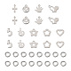 Jewelry 90Pcs 9 Style 304 Stainless Steel Charms(STAS-PJ0001-41)-1