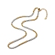 Two Tone 304 Stainless Steel Curb Chain Necklaces(X-NJEW-JN03541)-1