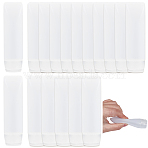 Plastic Portable Refillable Squeeze Bottles for Shampoo Lotion and Shower Gel, Clear, 9.5x2.65cm, Capacity: 30ml(1.01fl. oz)(AJEW-GF0013-51)