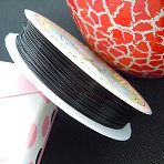 Round Craft Copper Wire, Black, 26 Gauge, 0.4mm, about 39.37 Feet(12m)/roll(X-CWIR-CW0.4mm-15)
