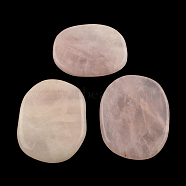 Oval Natural Rose Quartz Palm Stone, Reiki Healing Pocket Stone for Anxiety Stress Relief Therapy, 39~50x29~41x6~8mm(G-R270-55)