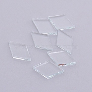 Glass Cabochons, Mosaic Tiles, for Home Decoration or DIY Crafts, Rhombus, Clear, 19x12x3mm, about 400pcs/bag(GGLA-WH0126-47D)