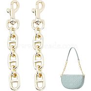 Alloy Bag Extender Chains, with Swivel Eye Bolt Snap Hook, Light Gold, 120mm(DIY-WH0304-427LG)