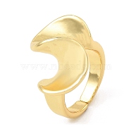 Twist Wave Rack Plating Brass Open Cuff Rings for Women, Cadmium Free & Lead Free, Real 18K Gold Plated, US Size 7(17.3mm)(RJEW-G294-07G)