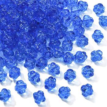 Transparent Acrylic Beads, Lantern, Royal Blue, 8.5x10x9.5mm, Hole: 1.5mm, about 1290pcs/500g